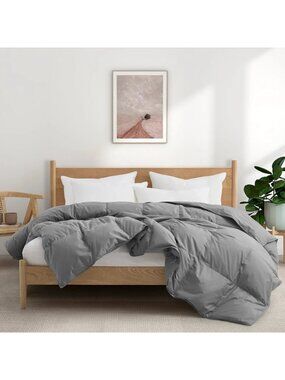 Puredown  All Season Organic Cotton Down & Feather Comforter $239